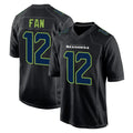 S.Seahawks #12 12th Fan Player Black Limited Fashion Home Game Qdoa Stitched Jerseys