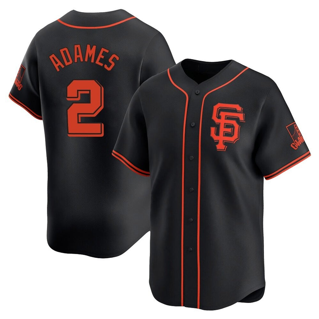 SF.Giants #2 Willy Adames Player  Black 2026 Home Limited Qdoa Stitched Jerseys
