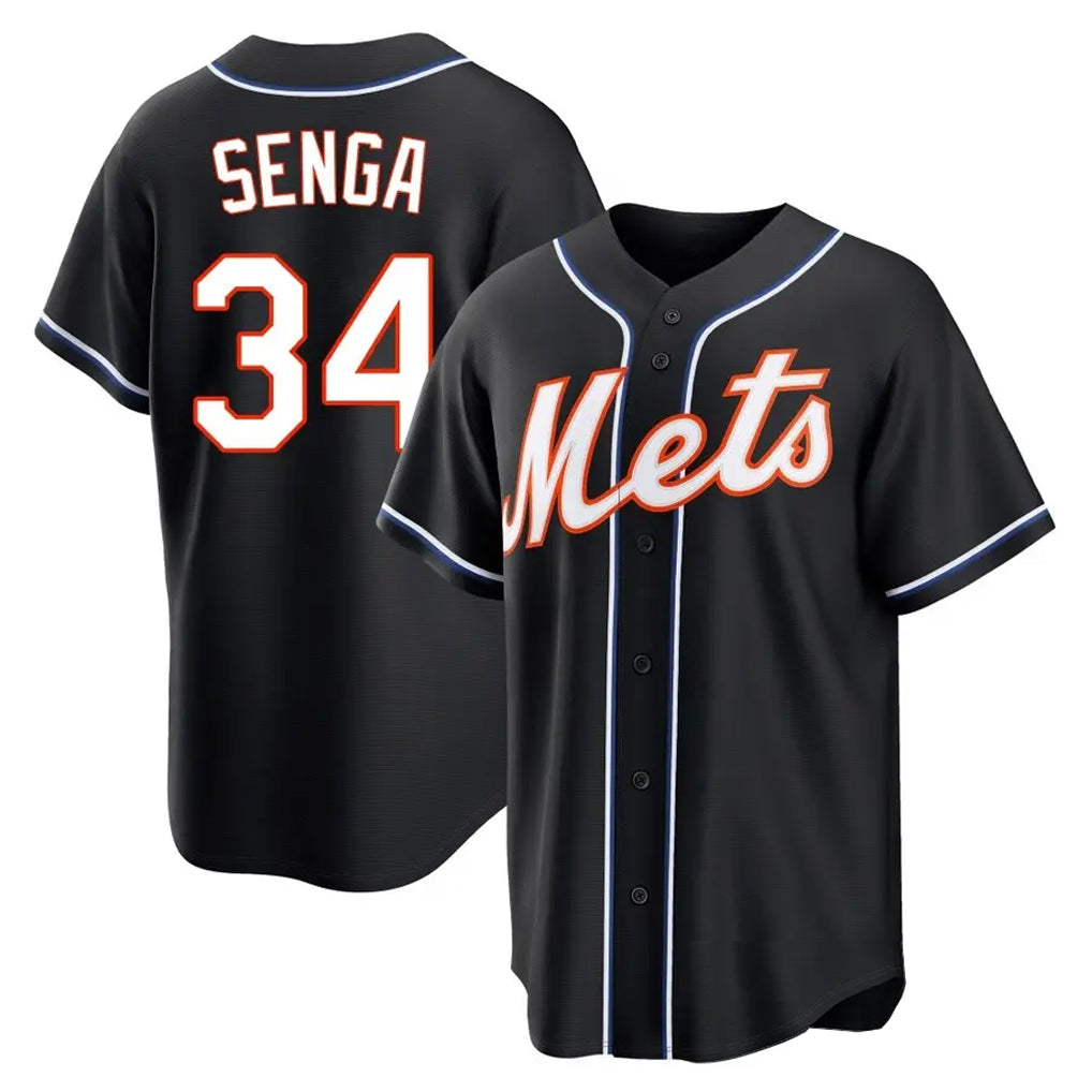 NY.Mets #34 Kodai Senga Player Black Fashion Out Game Qdoa Stitched Jerseys