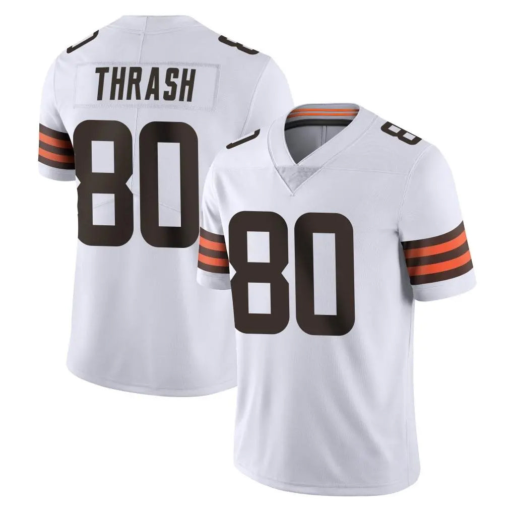C.Browns #80 Jamari Thrash Player White Vapor Untouchable Limited Home Game Qdoa Stitched Jerseys