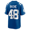 Qdoa IN.Colts #48 Joe Bachie Royal Team Game Jersey