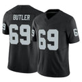 LV.Raiders #69 Adam Butler Player Black Limited Vapor F.U.S.E. Home Game Qdoa Stitched Jerseys
