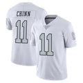 LV.Raiders #11 Jeremy Chinn Player White Limited Color Rush Home Game Qdoa Stitched Jerseys