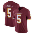 W.Commanders #5 Jayden Daniels Player Burgundy Limited Team Color Vapor Untouchable Home Game Qdoa Stitched Jerseys
