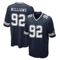 D.Cowboys #92 Quinnen Williams Player Navy Home Game Qdoa Stitched Jerseys