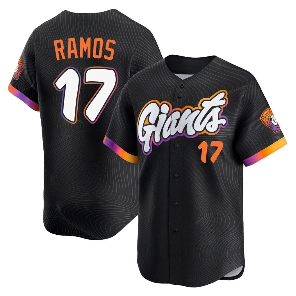 SF.Giants #17 Heliot Ramos Player Black 2025 City Connect Home Limited Qdoa Stitched Jerseys