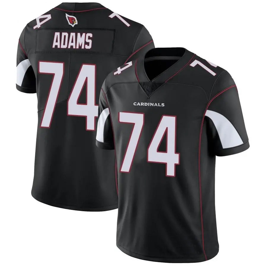 A.Cardinals #74 Isaiah Adams Player Black Vapor Limited Qdoa Stitched Jerseys
