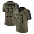 T.Titans #23 Kevin Winston Jr. Player Olive Salute to Service Limited Home Game Qdoa Stitched Jerseys