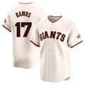 SF.Giants #17 Heliot Ramos Player Cream Home Limited Qdoa Stitched Jerseys