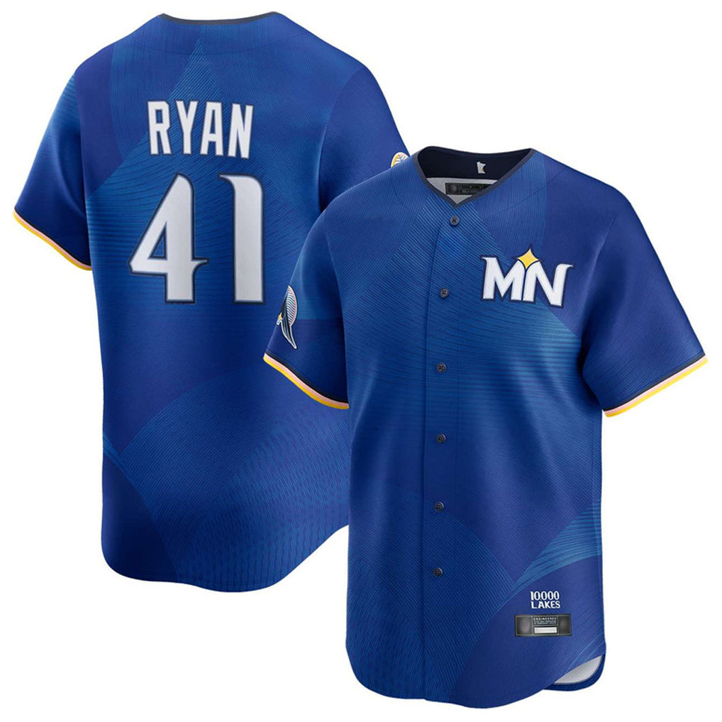M.Twins #41 Joe Ryan Player Royal City Connect Limited Home Qdoa Stitched Jerseys