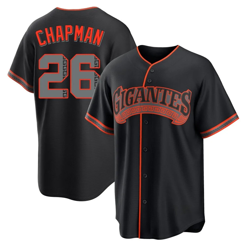 SF.Giants #26 Matt Chapman Player Black Alternate Limited Qdoa Stitched Jerseys
