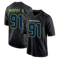 S.Seahawks #91 Byron Murphy II Player Black Limited Fashion Home Game Qdoa Stitched Jerseys
