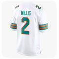 M.Dolphins #2 Malik Willis Player White Limited Home Game Qdoa Stitched Jerseys
