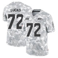 S.Seahawks #72 Abraham Lucas Player Arctic Camo Limited Salute To Service Home Game Qdoa Stitched Jerseys