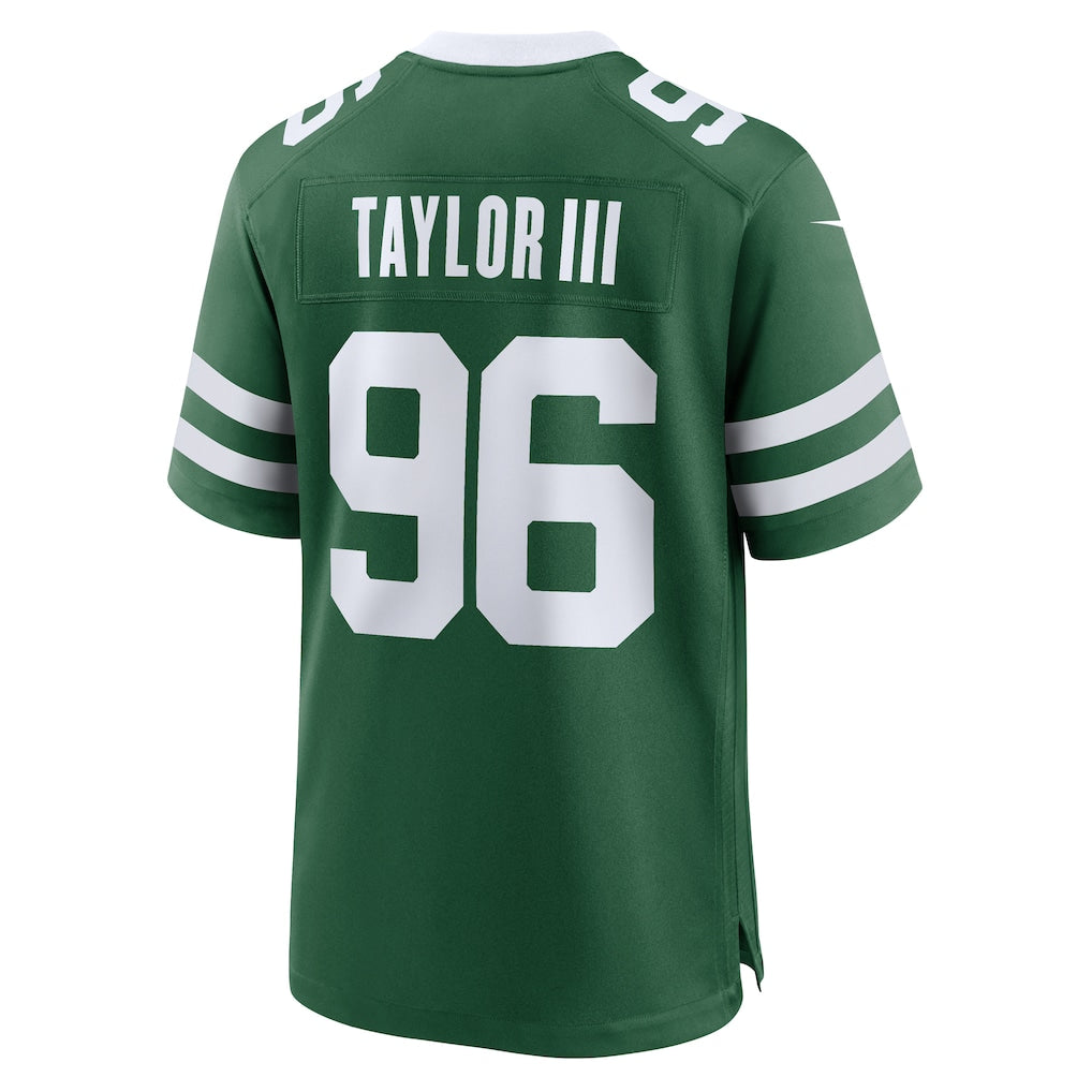 Qdoa NY.Jets #96 Leonard Taylor III Legacy Green Team Game Jersey