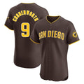 S.Diego Padres #9 Jake Cronenworth Player Brown Home Limited Elite Qdoa Stitched Jerseys