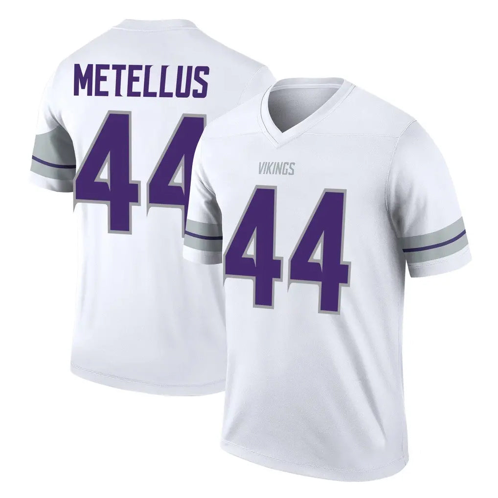 M.Vikings #44 Josh Metellus Player White Alternate Legend Home Game Qdoa Stitched Jerseys