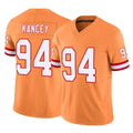 TB.Buccaneers #94 Calijah Kancey Player Orange Limited Vapor F.U.S.E. Home Game Qdoa Stitched Jerseys