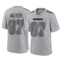 LV.Raiders #87 Michael Mayer Player Gray Atmosphere Fashion Limited Game Qdoa Stitched Jerseys