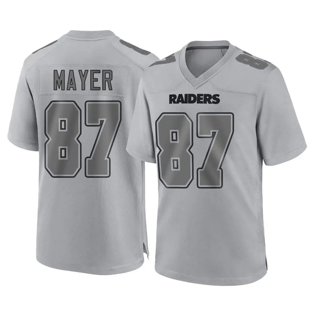 LV.Raiders #87 Michael Mayer Player Gray Atmosphere Fashion Limited Game Qdoa Stitched Jerseys