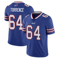 B.Bills #64 O'Cyrus Torrence Player Royal Vapor Untouchable Limited Qdoa Stitched Jerseys
