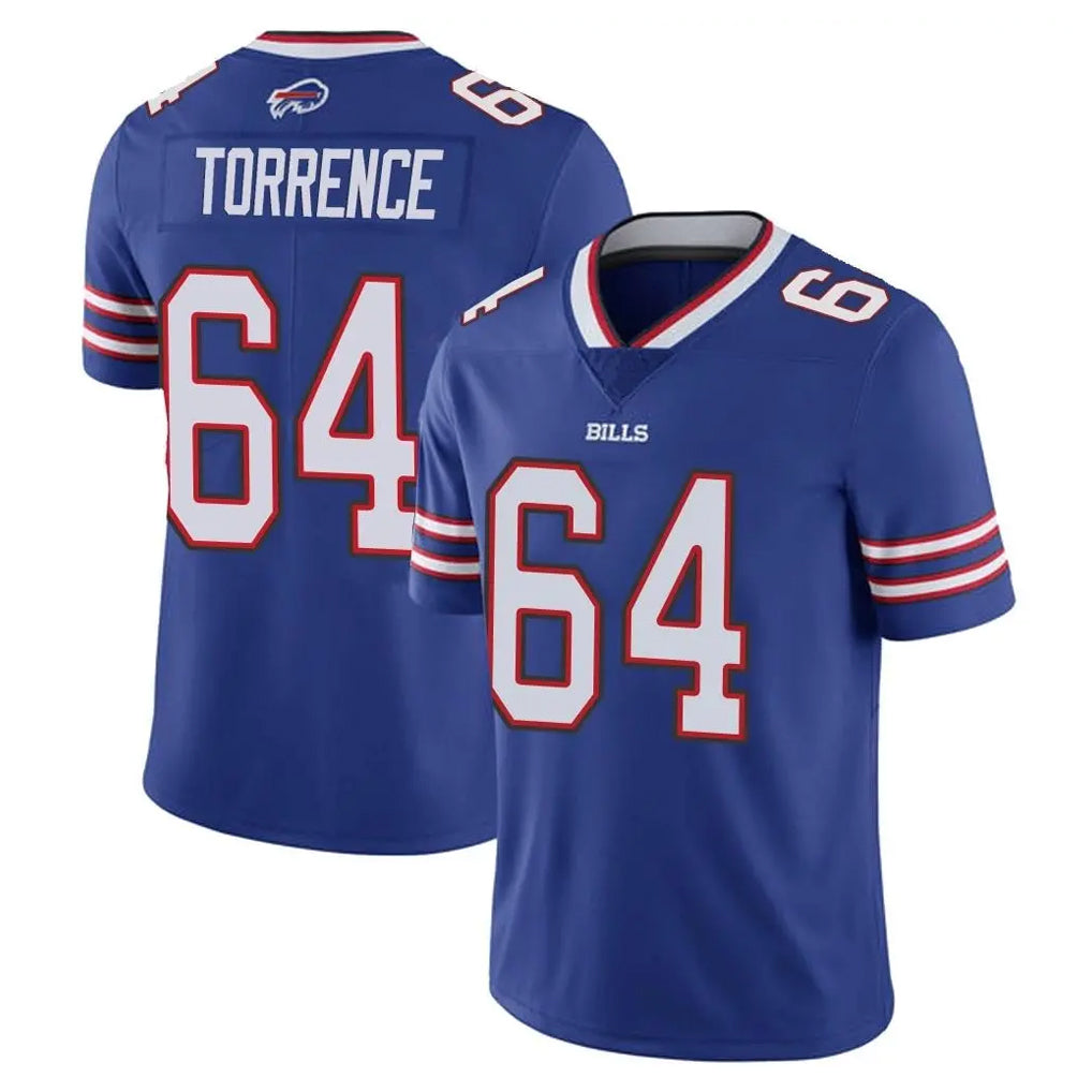 B.Bills #64 O'Cyrus Torrence Player Royal Vapor Untouchable Limited Qdoa Stitched Jerseys