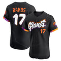 SF.Giants #17 Heliot Ramos Player Black 2025 City Connect Home Limited Elite Qdoa Stitched Jerseys