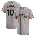 SF.Giants #10 Casey Schmitt Player Gray Home Limited Elite Qdoa Stitched Jerseys