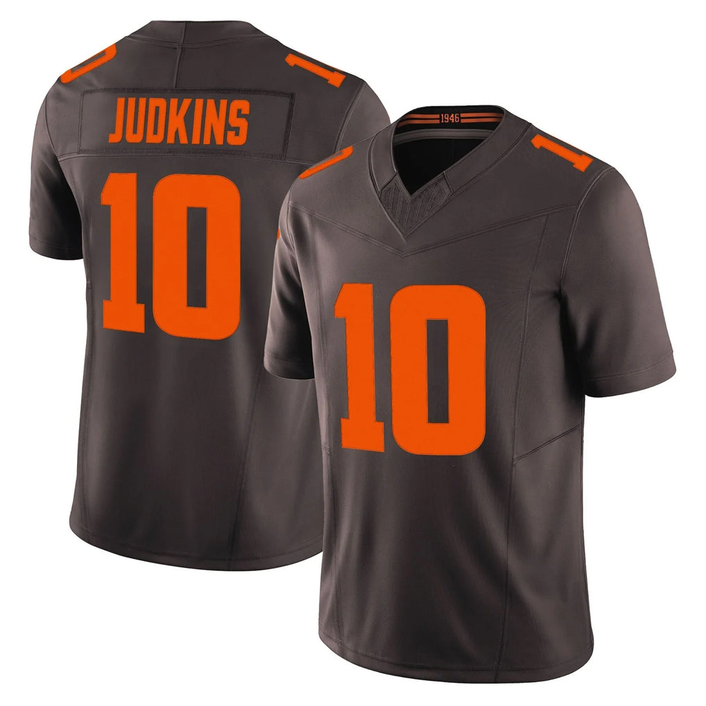 C.Browns #10 Quinshon Judkins Player Brown Limited Vapor F.U.S.E. Alternate Game Qdoa Stitched Jerseys