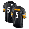 P.Steelers #5 Jalen Ramsey Player Black Home Game Qdoa Stitched Jerseys