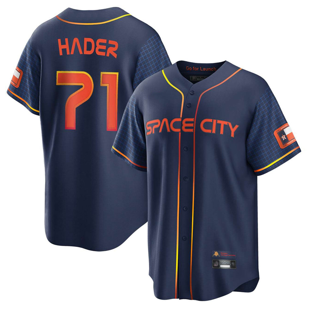 H.Astros #71 Josh Hader Player Navy City Connect Home Game Qdoa Stitched Jerseys