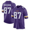 M.Vikings #87 T.J. Hockenson Player Purple Home Game Qdoa Stitched Jerseys