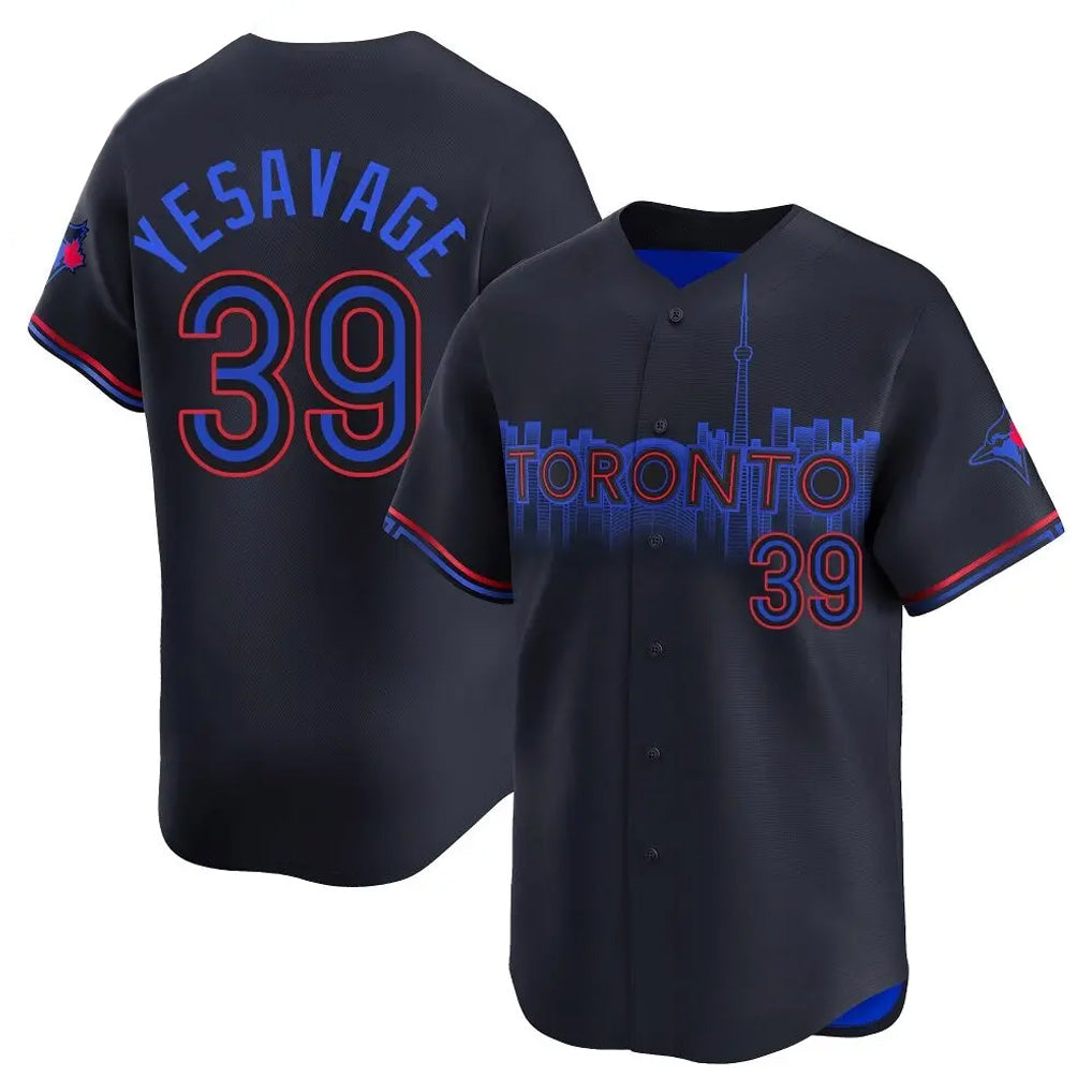 T.Blue Jays #39 Trey Yesavage Player Black City Connect Limited Qdoa Stitched Jerseys