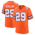 D.Broncos #29 Ja'Quan McMillian Player Orange Alternate Collection Throwback Game Qdoa Stitched Jerseys