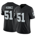 LV.Raiders #51 Malcolm Koonce Player Black Limited Vapor F.U.S.E. Home Game Qdoa Stitched Jerseys