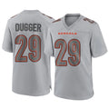 C.Bengals #29 Kyle Dugger Player Gray Atmosphere Fashion Game Qdoa Stitched Jerseys