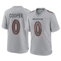 D.Broncos #0 Jonathon Cooper Player Gray Atmosphere Fashion Limited Game Qdoa Stitched Jerseys