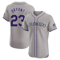 C.Rockies #23 Kris Bryant Player Gray Limited Elite Home Qdoa Stitched Jerseys