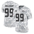 S.Seahawks #99 Leonard Williams Player Arctic Camo Limited Salute To Service Home Game Qdoa Stitched Jerseys