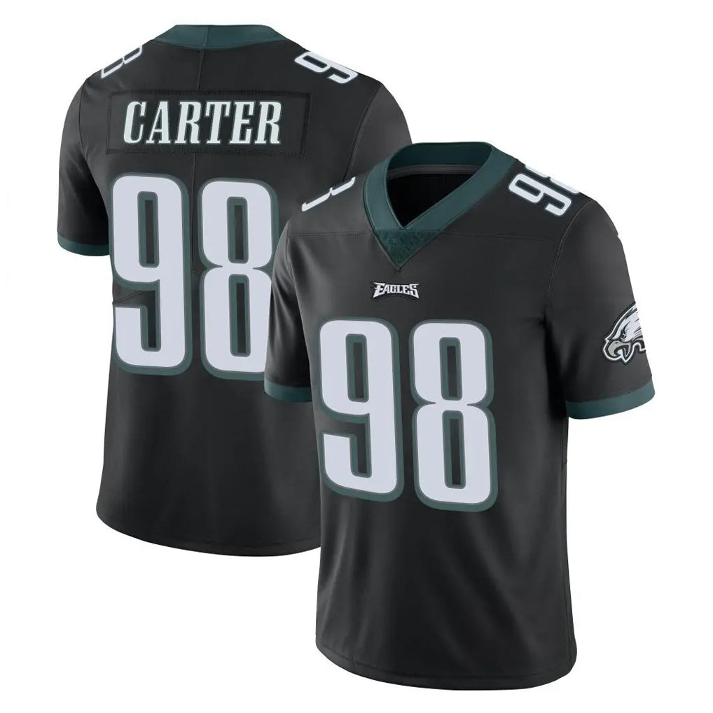P.Eagles #98 Jalen Carter Player Black Limited Vapor Untouchable Home Game Qdoa Stitched Jerseys