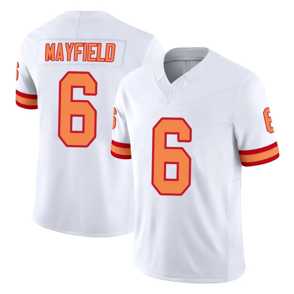 TB.Buccaneers #6 Baker Mayfield Player White Limited '76 Vapor F.U.S.E. Home Game Qdoa Stitched Jerseys