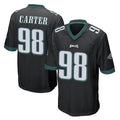 P.Eagles #98 Jalen Carter Player Black Home Game Qdoa Stitched Jerseys