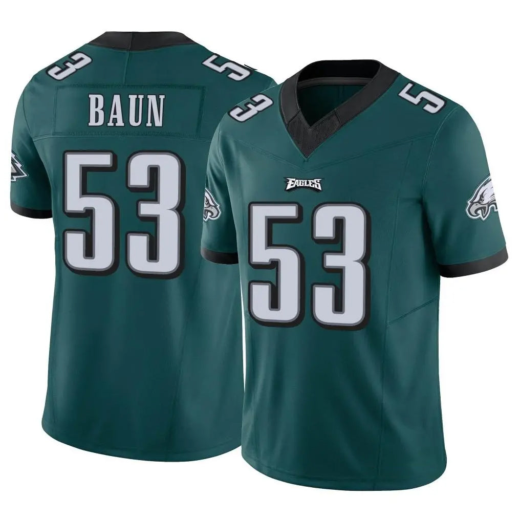 P.Eagles #53 Zack Baun Player Team Color Green Limited Vapor F.U.S.E. Home Game Qdoa Stitched Jerseys