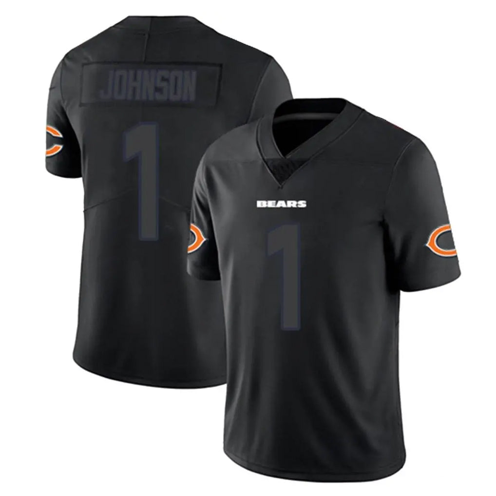 C.Bears #1 Jaylon Johnson Player Black Impact Limited Game Qdoa Stitched Jerseys