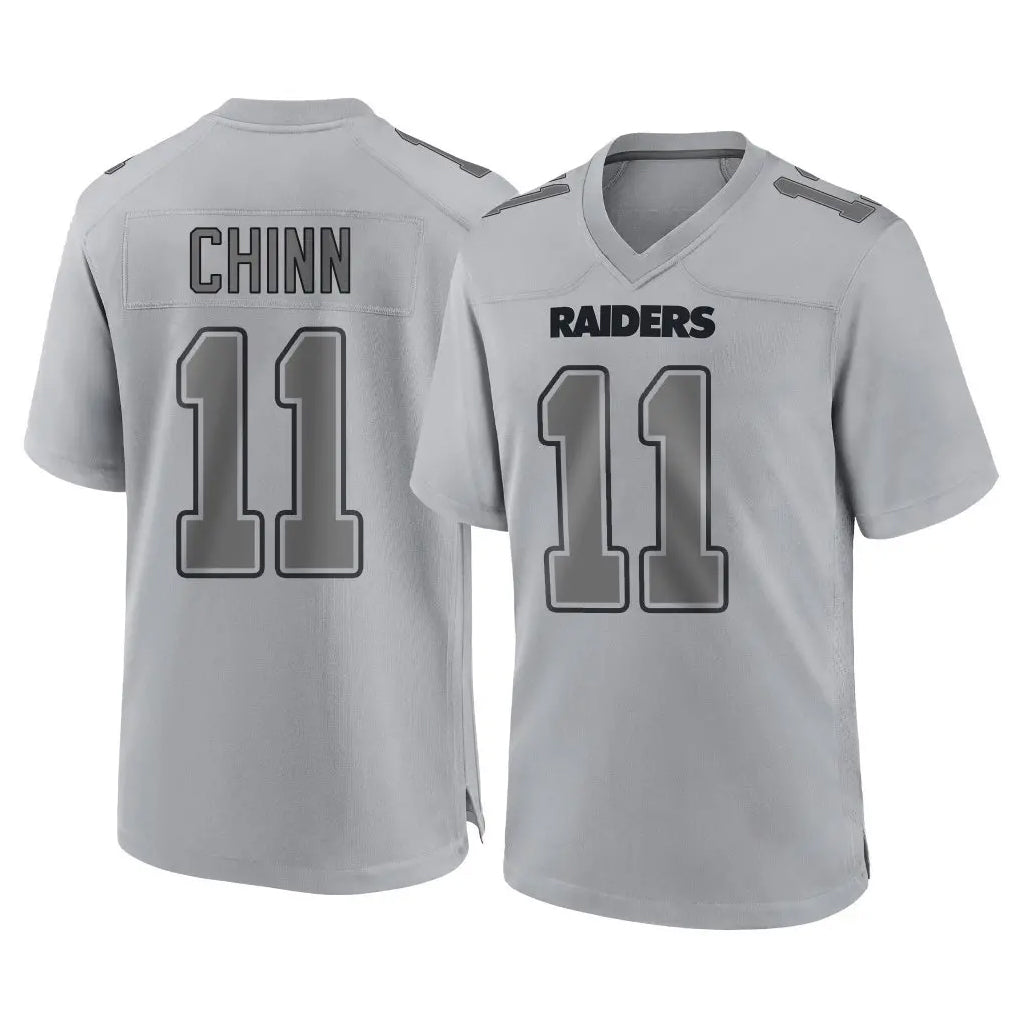 LV.Raiders #11 Jeremy Chinn Player Gray Atmosphere Fashion Limited Game Qdoa Stitched Jerseys