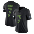 S.Seahawks #7 Uchenna Nwosu Player Black Impact Limited Home Game Qdoa Stitched Jerseys
