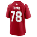 Qdoa A.Cardinals #78 Josh Fryar Cardinal Team Game Jersey