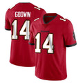 TB.Buccaneers #14 Chris Godwin Jr. Player Red Limited Vapor F.U.S.E. Home Game Qdoa Stitched Jerseys