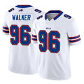 B.Bills #96 Deone Walker Player White Vapor F.U.S.E. Jersey Limited Home Game Qdoa Stitched Jerseys