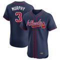 A.Braves #3 Dale Murphy Player Navy Limited Elite Home Game Qdoa Stitched Jerseys